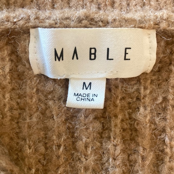 Mabel 💯 Wool Brown/Taupe Sweater - Picture 3 of 7